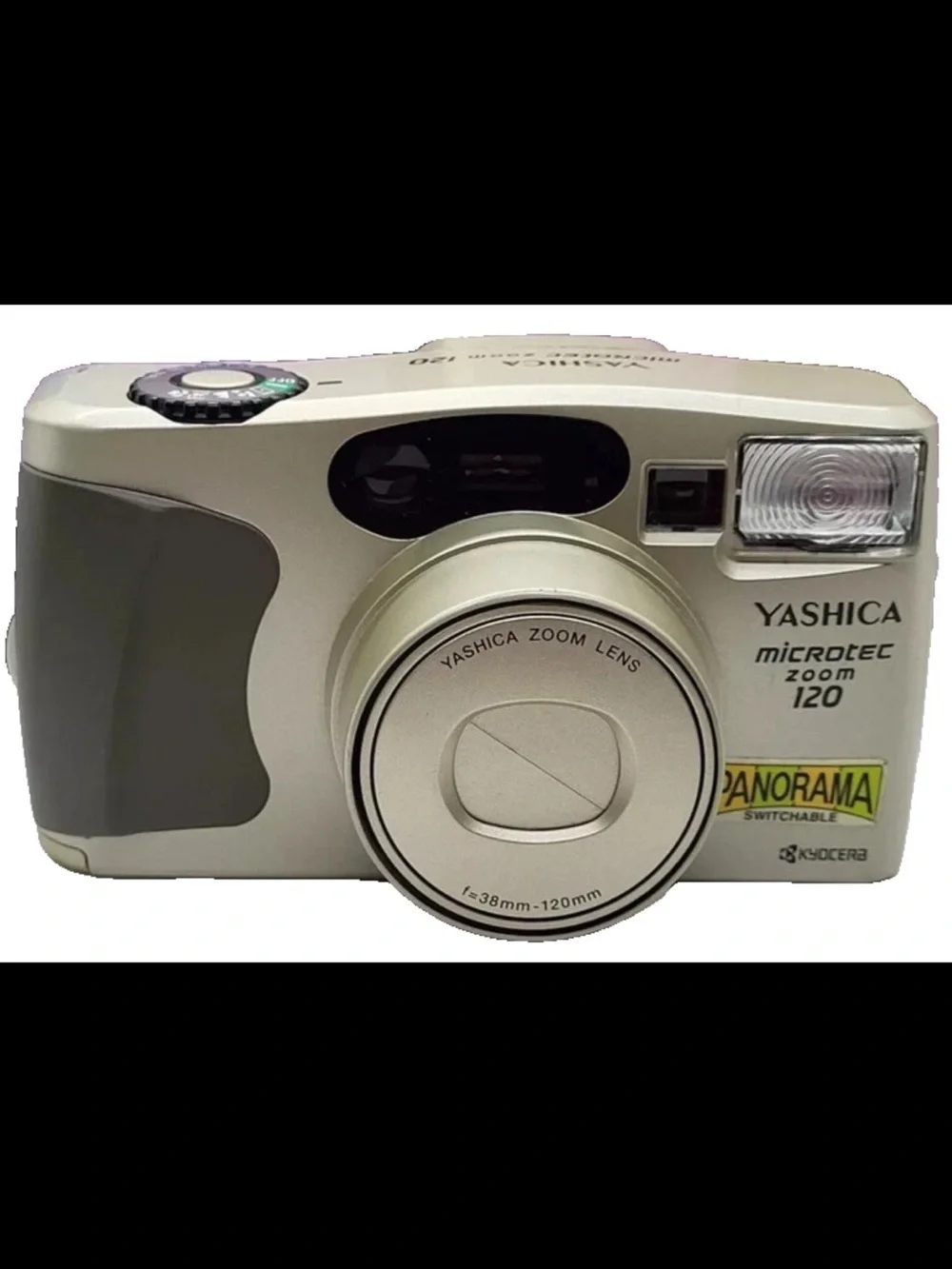 Yashica Vintage Microtec Zoom 120 Point & Shoot Analogue Camera Gold